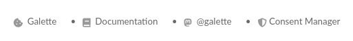 CMP link in footer