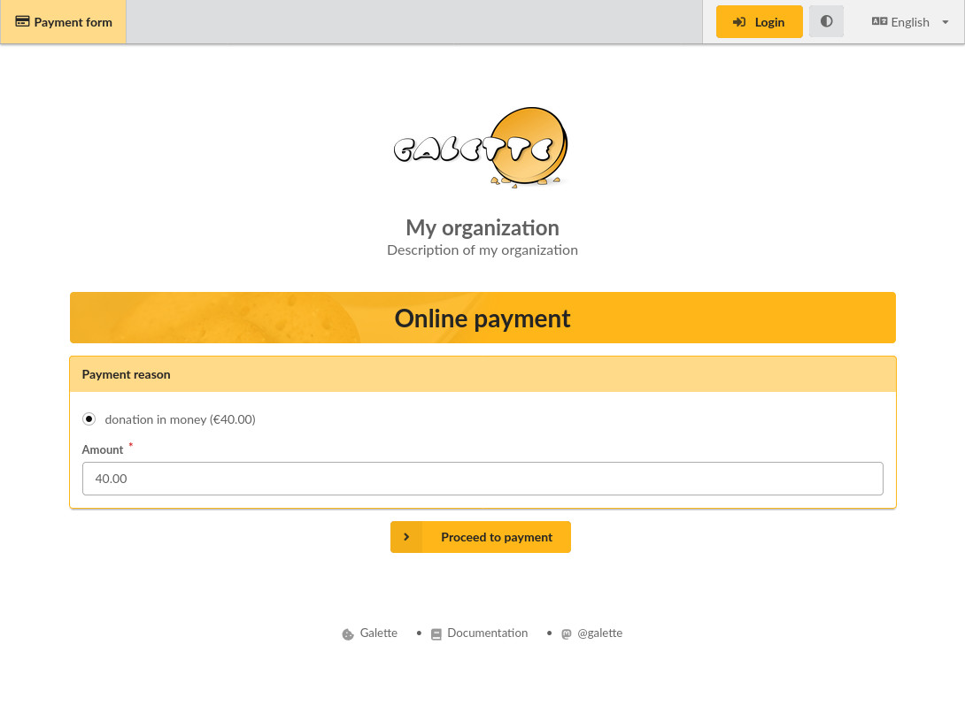 Payment form visible by unlogged users
